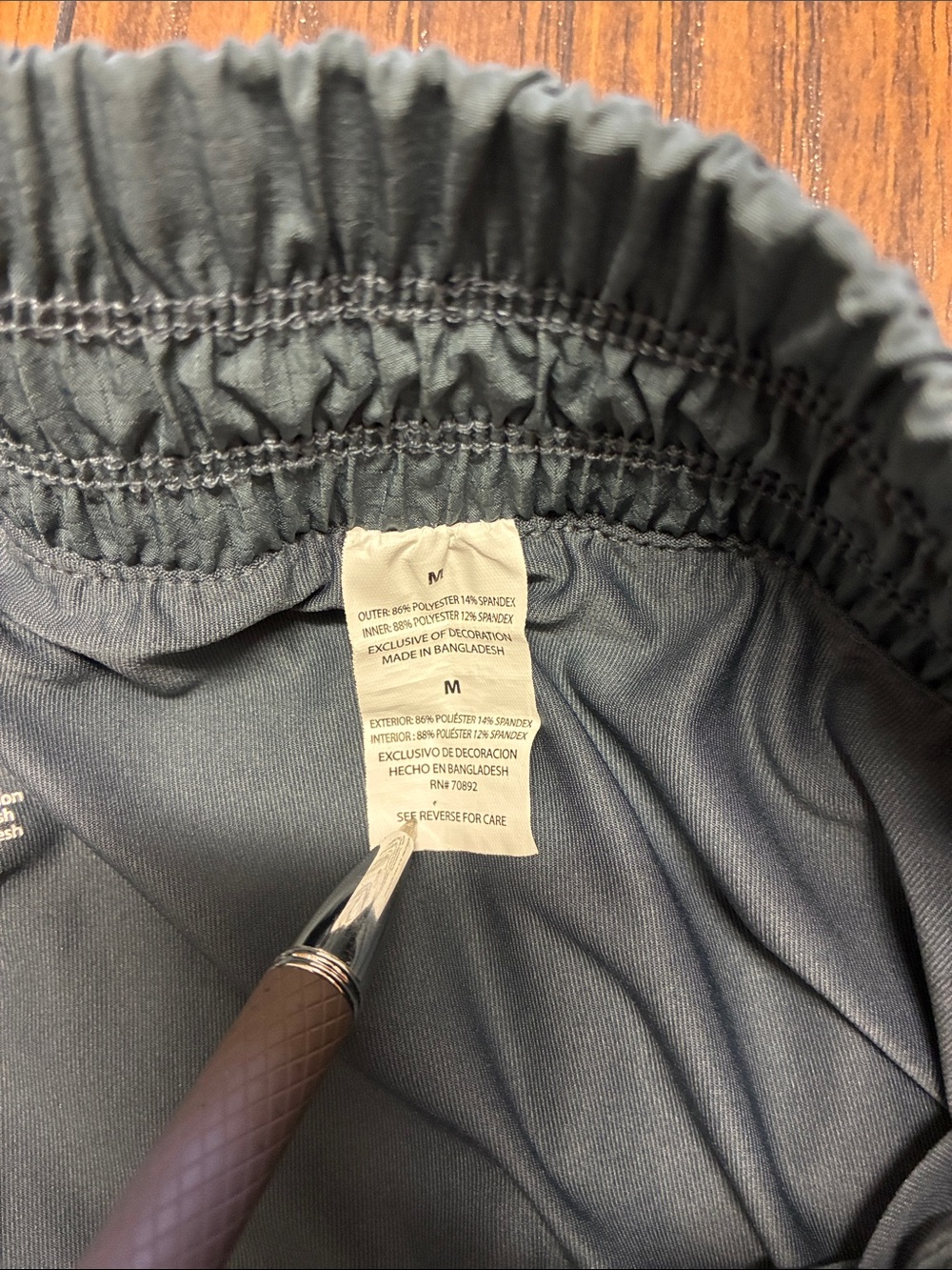 Apana Slate Blue Athletic Skort with Elastic Waist - Picture 6 of 7